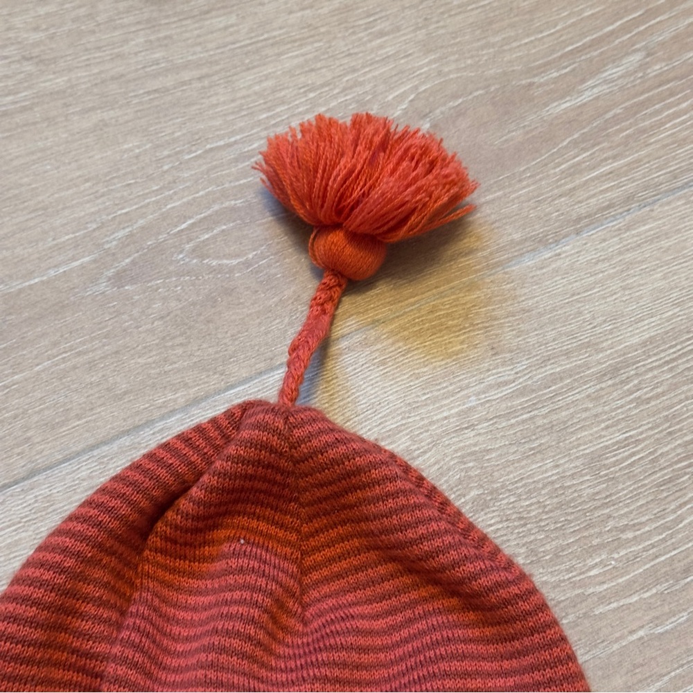 Patagonia Fair Isle Pom Beanie | Orange Pattern - Picture 3 of 5